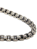 Titanium 7MM Box Link Matte Finish Gray Necklace Chain 18" R735