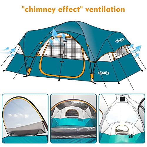 10-Person Double Layer Waterproof Camping Tent N204