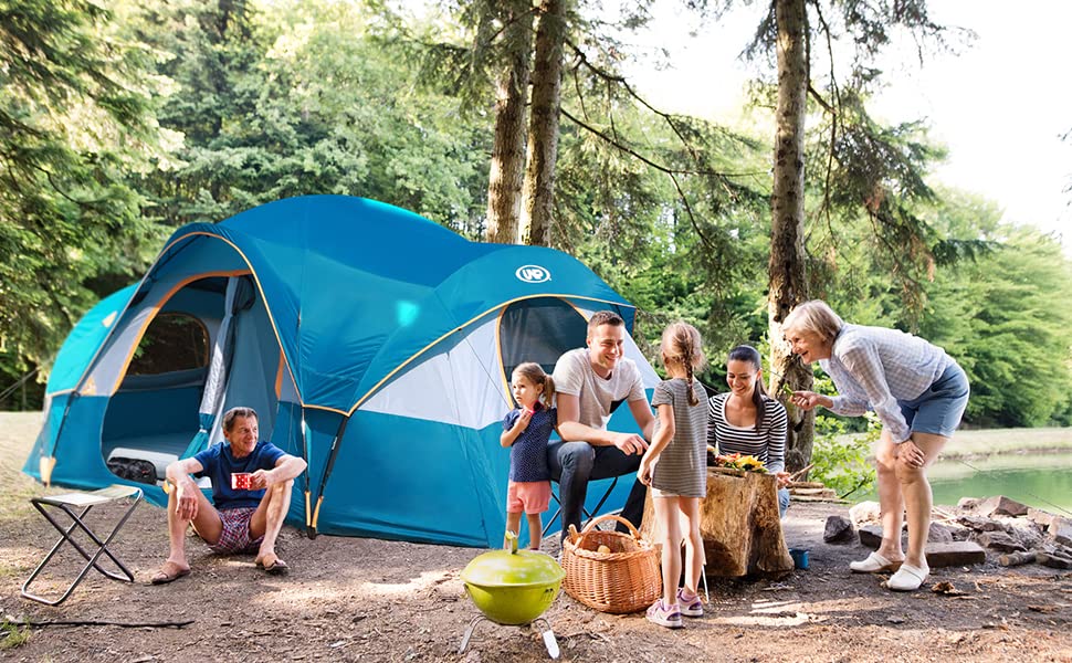 10-Person Double Layer Waterproof Camping Tent N204