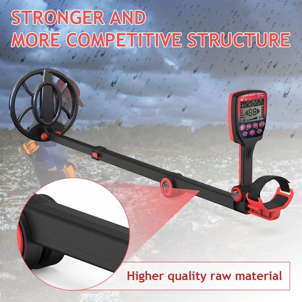 10'' Waterproof Metal Detector with Five Detection Modes E953