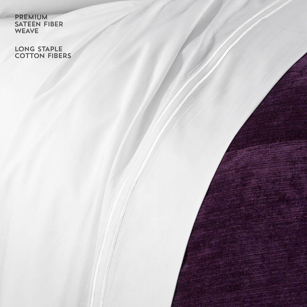 White Bamboo Sheets Twin XL X387