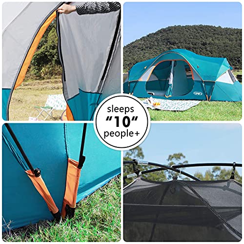10-Person Double Layer Waterproof Camping Tent N204