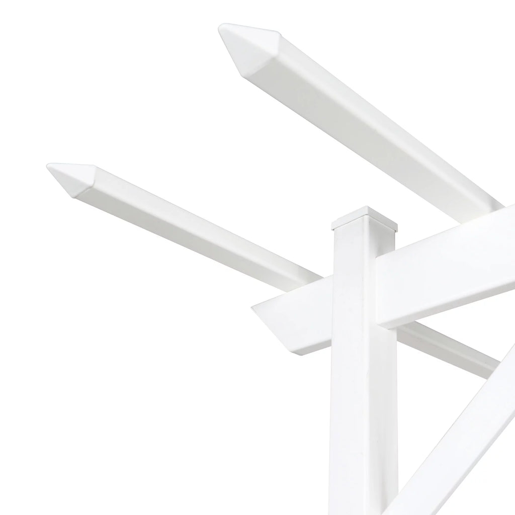 White PVC Garden Arbor T9594