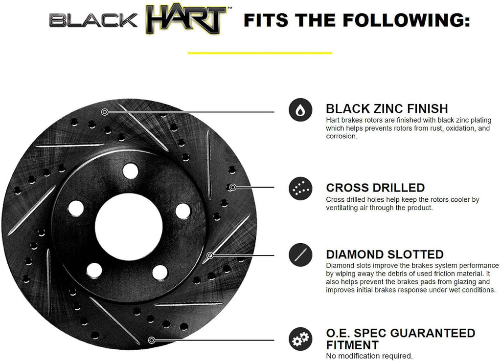 Black Hart Full Kit Brake Rotors V79137