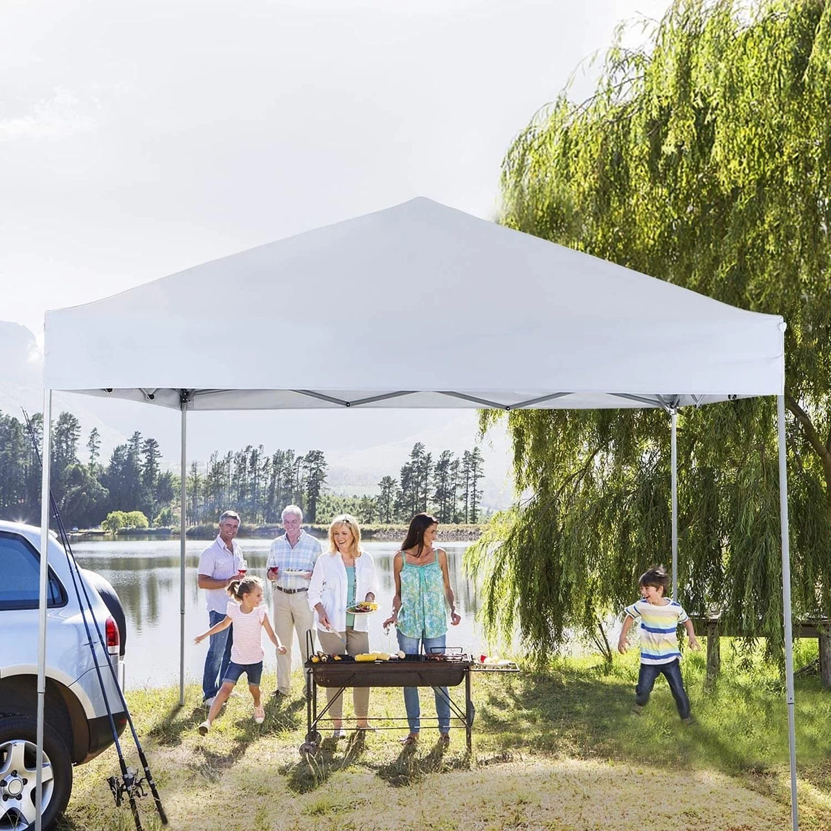 10x10 White Pop-up Canopy Tent with Bag A445179