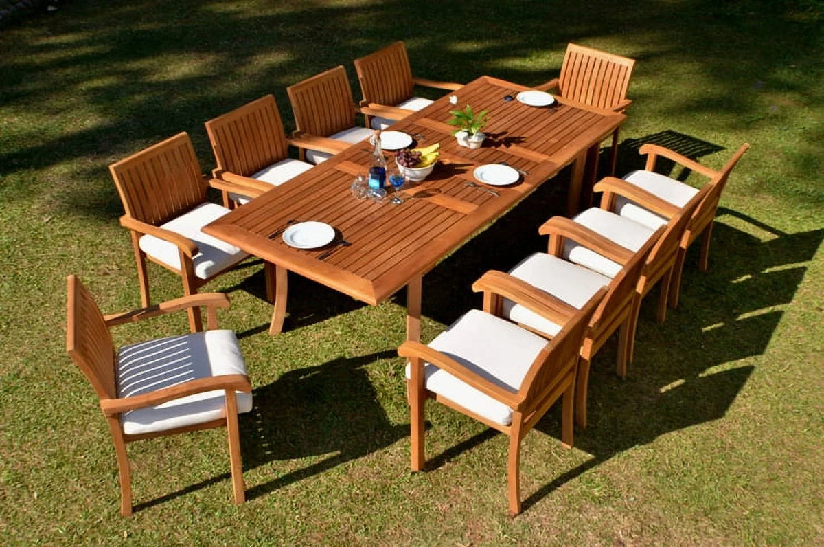 10 Seater 11 Pc Teak Dining Set X64859