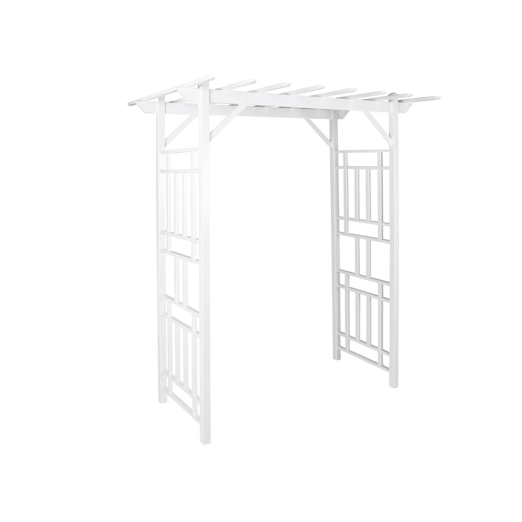 White PVC Garden Arbor T9594