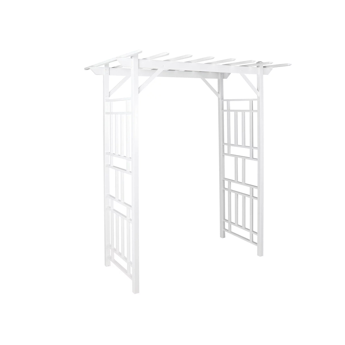 White PVC Garden Arbor T9594