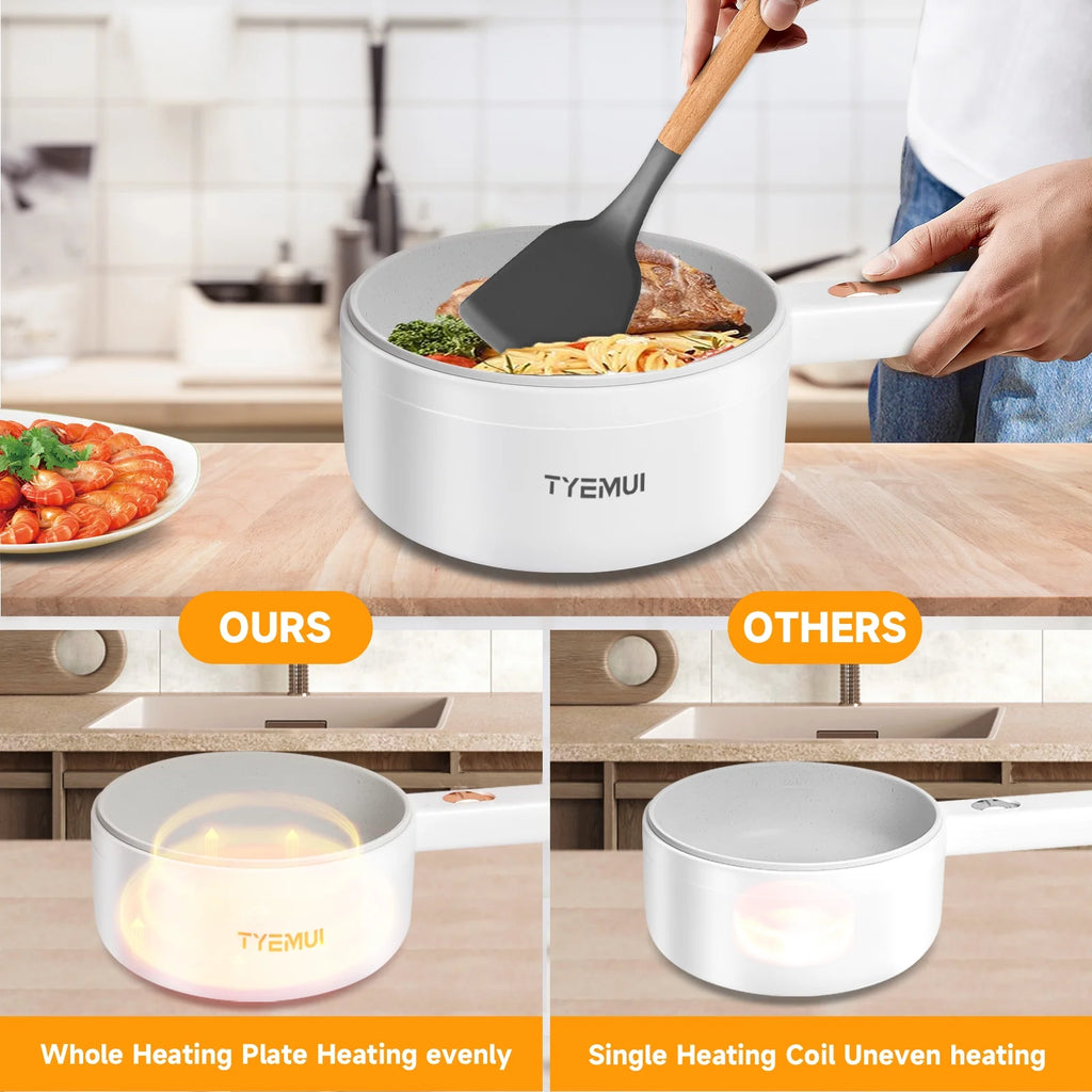 1.6L Non-stick Electric Hot Pot with Steamer I578077