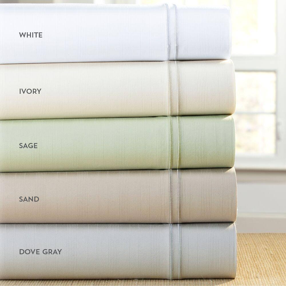 White Bamboo Sheets Twin XL X387