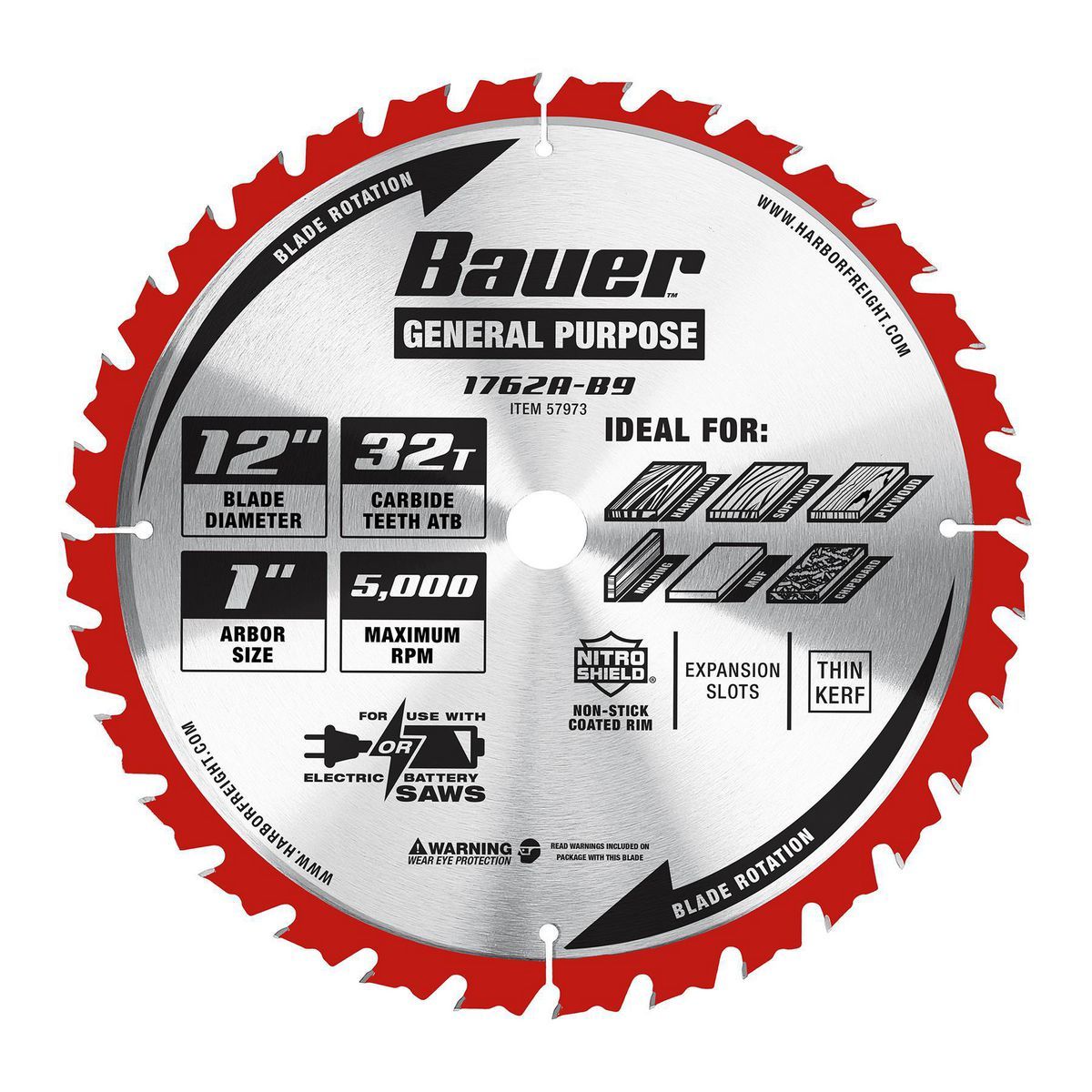 12 in. 32T Framing Miter Saw Blade O723