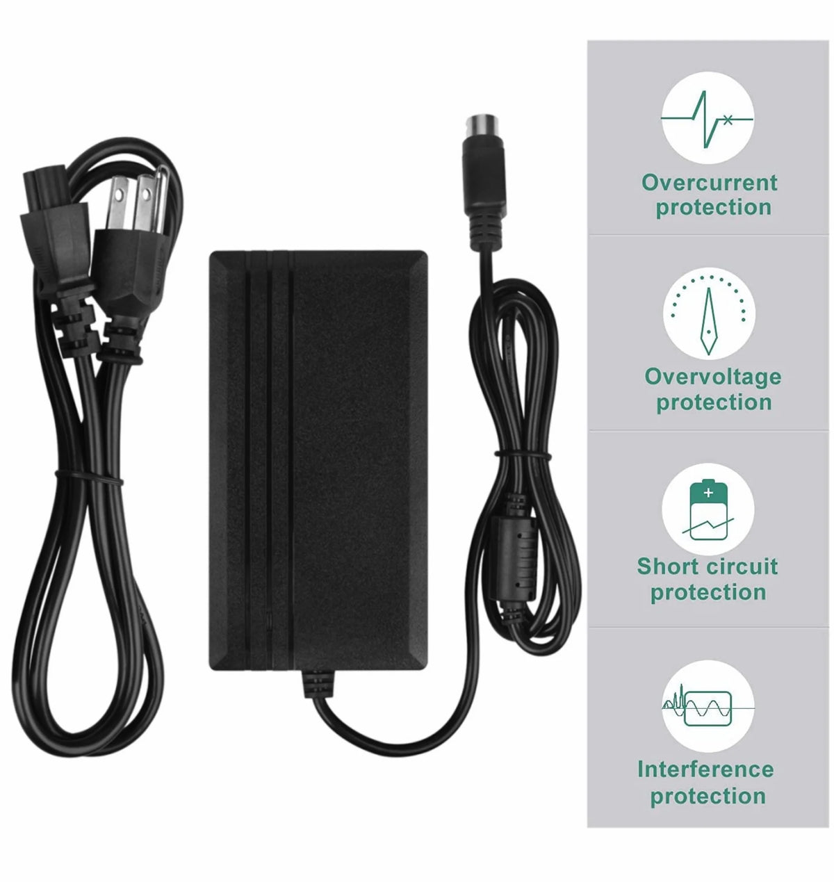 12V AC / DC Adapter 4-Pin DIN Power Supply H248