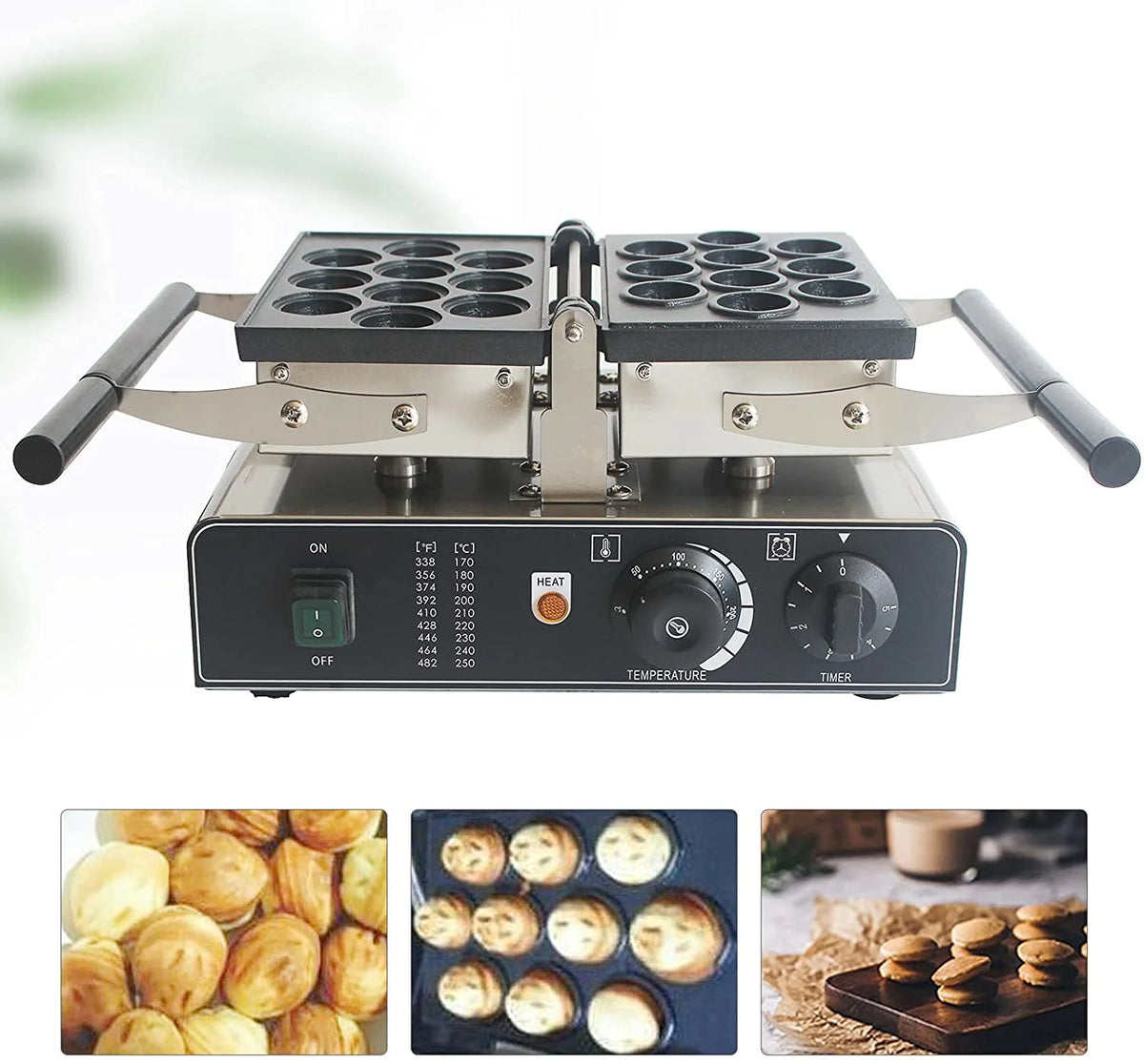 10 Holes Non-Stick Waffle Maker Q935