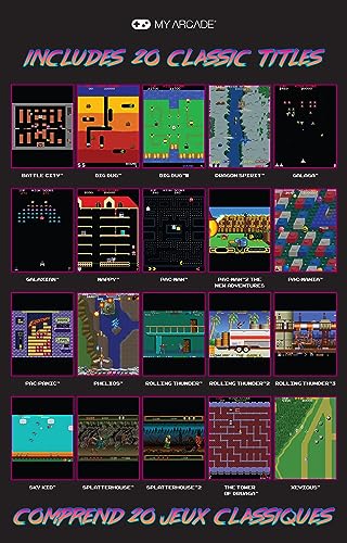 10 Inch Mini Arcade Machine Cabinet with 35 Retro Games U2687