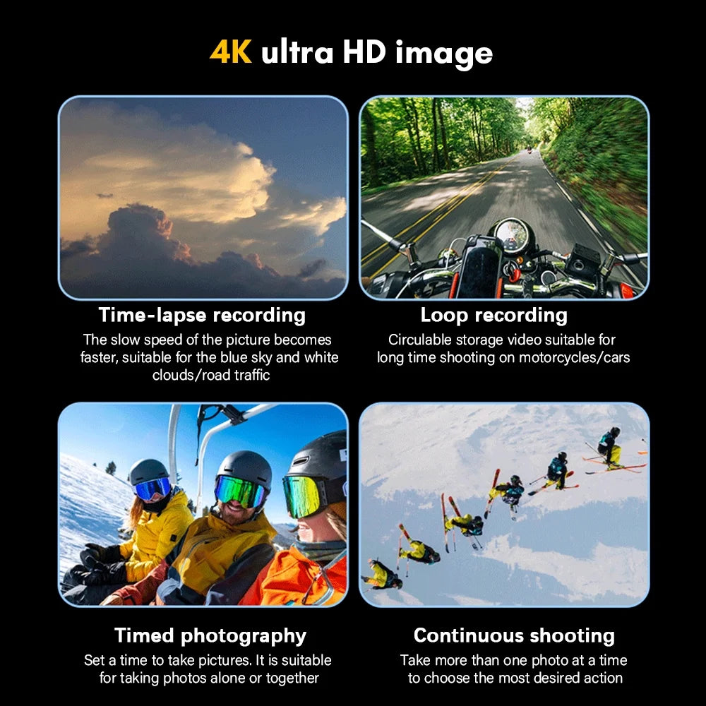 24MP Waterproof Sport Camera with Dual Screen V667056