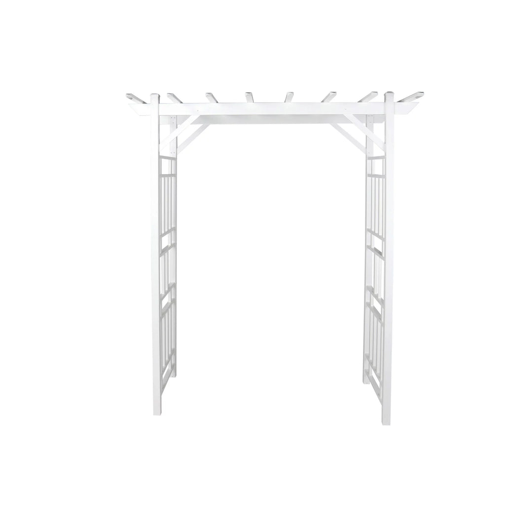 White PVC Garden Arbor T9594