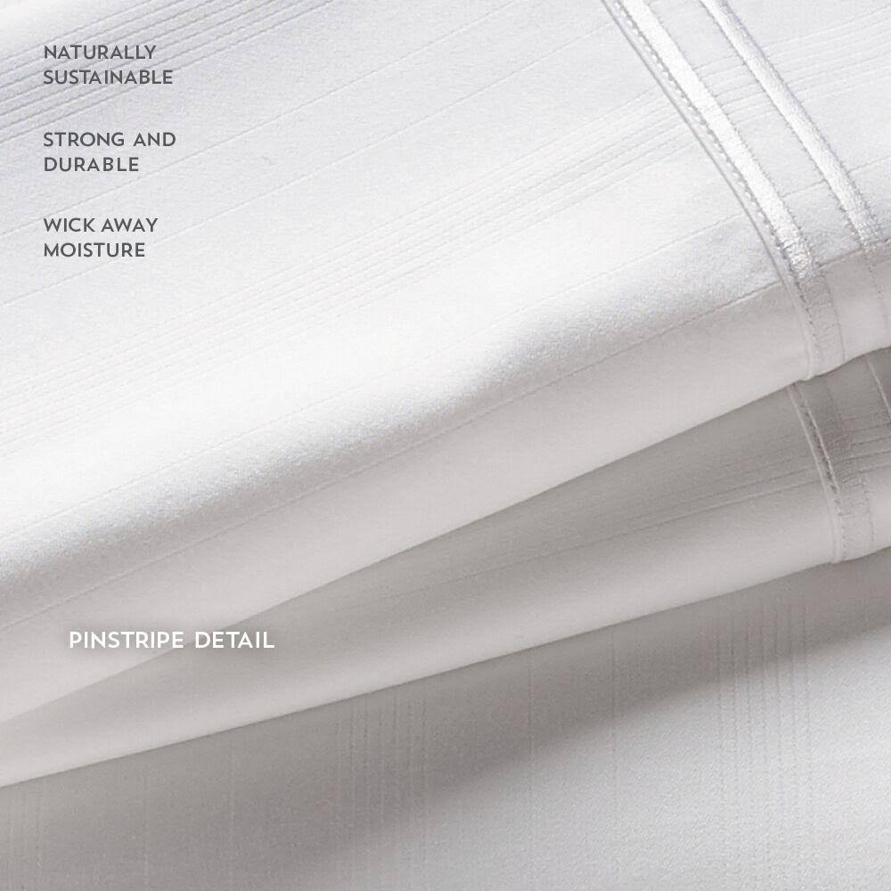 White Bamboo Sheets Twin XL X387