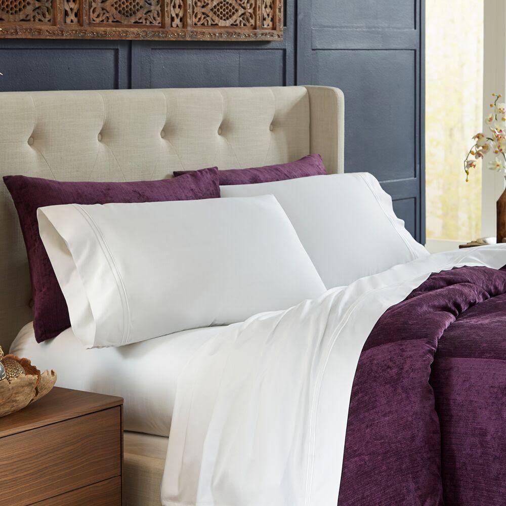 White Bamboo Sheets Twin XL X387
