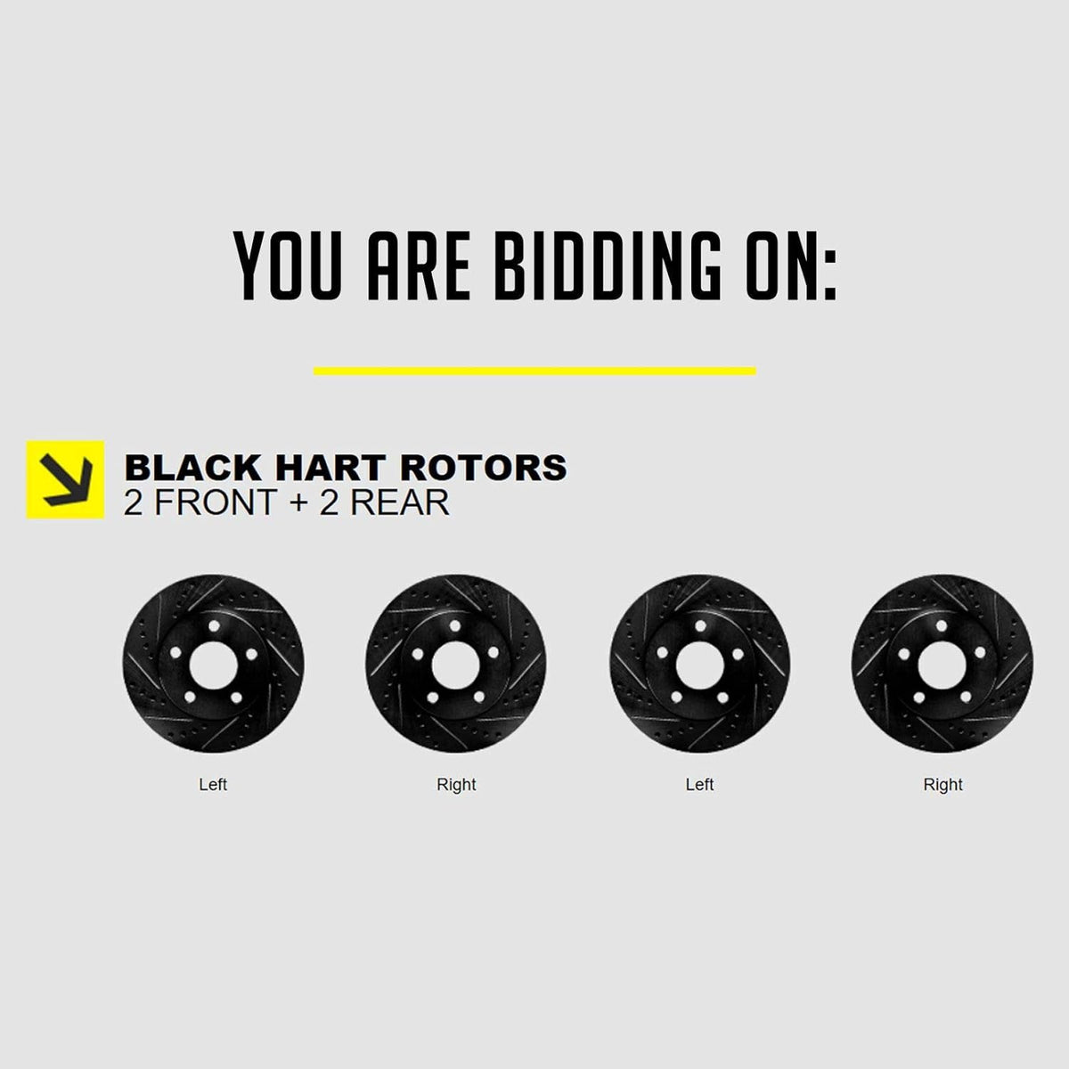 Black Hart Full Kit Brake Rotors X3097
