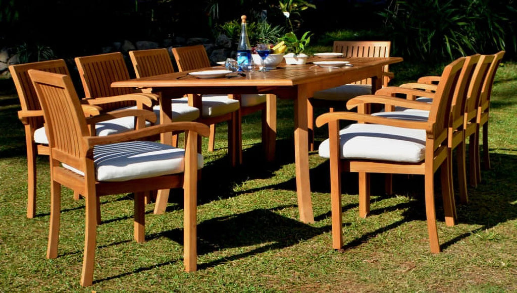 10 Seater 11 Pc Teak Dining Set X64859