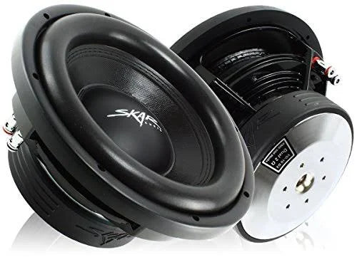 10 Inch Dual 4 Ohm 800 Watt Max Power Shallow Mount Car Subwoofer X2227