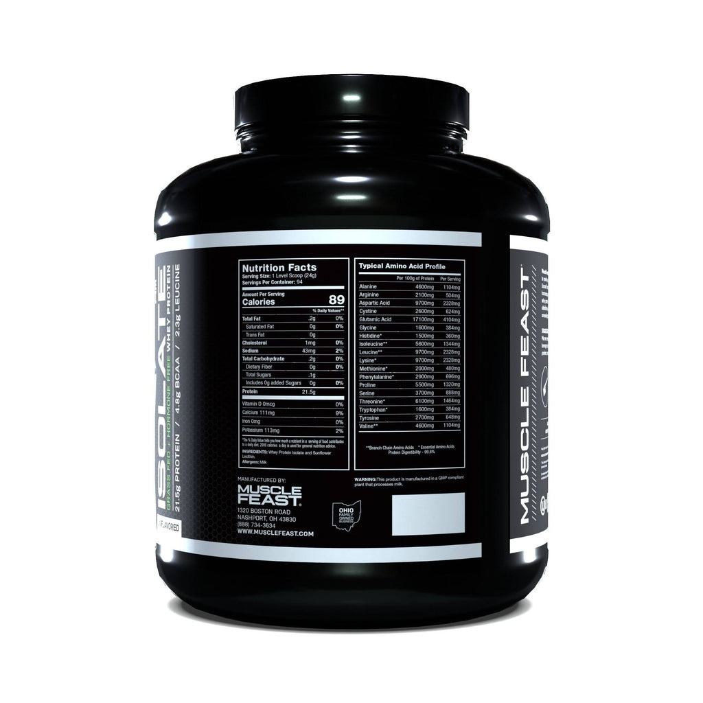 100% Pure Whey Protein Isolate Powder Cappuccino 5 lb E586