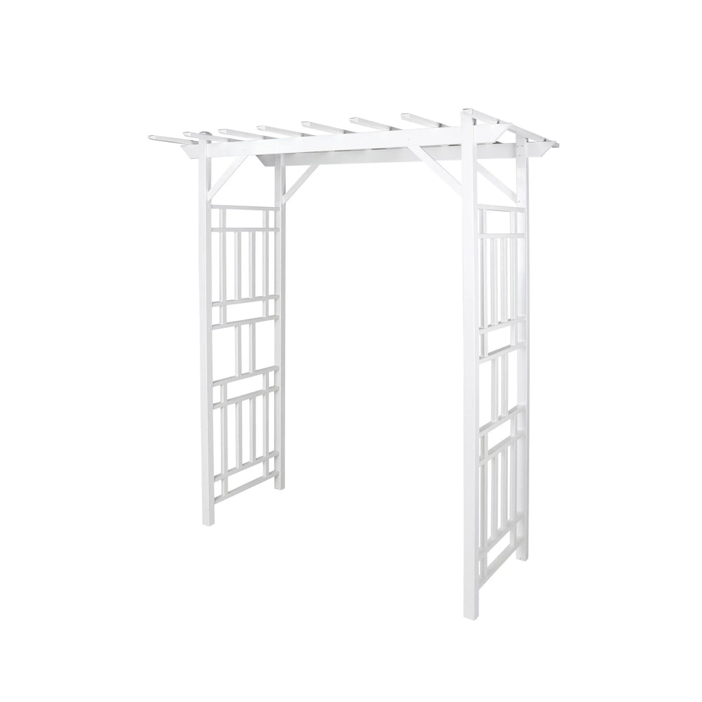 White PVC Garden Arbor T9594